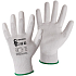 Brita CXS White Work Gloves, White, Coated with Polyurethane, Size 7, 1 Pair