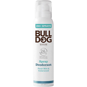 Bulldog Fresh Mint & Cedarwood deodorant spray for men 125 ml