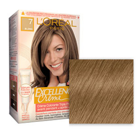 Loreal Excellence hair color 7 blond