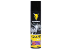 Coyote Cocpit Berries antistatic, cleans and treats plastic, leather, rubber, wood, imitation leather in the interior of the vehicle 400 ml spray