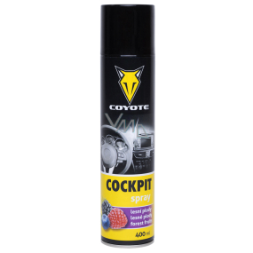 Coyote Cockpit Forest Fruits Antistatic, cleans and treats plastic, leather, rubber, wood, leatherette in the vehicle interior 400 ml spray
