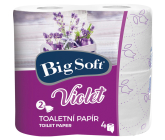 Big Soft Violet perfumed toilet paper white 2-ply 190 sheets 4 rolls