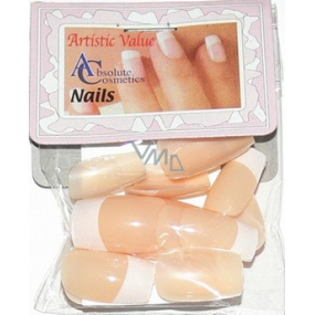 Absolute Cosmetics Nails artificial nails french manicure natural 20 pieces
