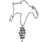 Silver necklace with pendant 66 cm