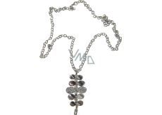 Silver necklace with pendant 66 cm
