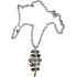 Silver necklace with pendant 66 cm