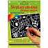 Scraping picture with polka dots Butterfly 17.5 x 12.5 cm