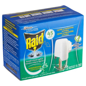 Raid electric vaporizer with eucalyptus oil against mosquitoes 45 nights machine + filling 27 ml