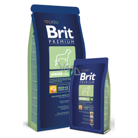 Brit Premium Junior XL for puppies dogs 4 - 30 months of extra large breeds 45 -90 kg - 15 kg Complete food