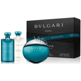Bvlgari Aqva pour Homme eau de toilette 50 ml + shower gel 40 ml + aftershave 40 ml, gift set