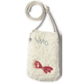 Nici Plush Cell Phone Case - White
