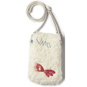 Nici Plush Cell Phone Case - White