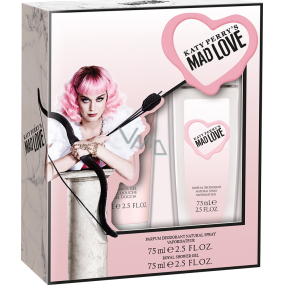 Katy Perry Katy Perrys Mad Love perfumed deodorant glass for women 75 ml + shower gel 75 ml, cosmetic set
