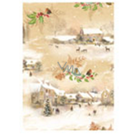 Ditipo Gift wrapping paper 70 x 200 cm Christmas beige