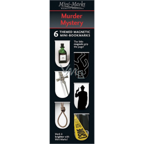If Mini Mark Bookmarks Murder 6 pieces