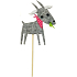Goat gray recess 11 cm + skewers
