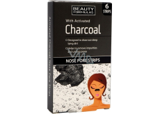 Beauty Formulas Charcoal Activated carbon nose strips 6 pieces