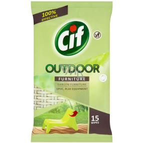 Cif Outdoor Wipes cleaning wet wipes 15 pieces