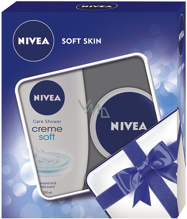 Nivea Creme Soft shower gel 250 ml + Care nourishing day cream for face