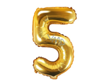 Inflatable balloon number 5, 35 cm foil