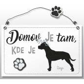 Nekupto Pets wooden sign Doga 155 x 98 x 5 mm