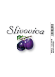 Arch Sticker Slivovica large label 8.5 x 5.5 cm SK 1 piece