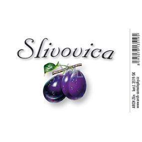 Arch Sticker Slivovica large label 8.5 x 5.5 cm SK 1 piece