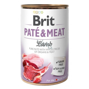 Brit Paté & Meat Lamb and chicken pure meat paté complete dog food 400 g