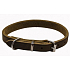 B&F Collar Leather cowhide khaki-greasy leather 1.6 x 40 cm