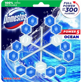 Domestos Power 5 Ocean WC Solid Block 3 x 55 g