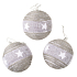 Flasks gray with a star for hanging 8 cm, 3 pieces