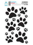 Arch Car sticker, sticker for outdoor use Paws 9 x 15 cm