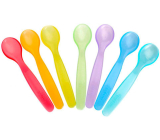 Baby Farlin Colored spoon for children 12 m + package of 7 pieces