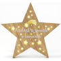 Albi Light Christmas decoration Star wooden 15 LED 25 x 3 x 24 cm