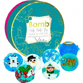 Bomb Cosmetics Jolly Holly bath ball 7 x 30 g, cosmetic set