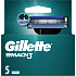 Gillette Mach3 Replacement Cartridges, 5 pcs