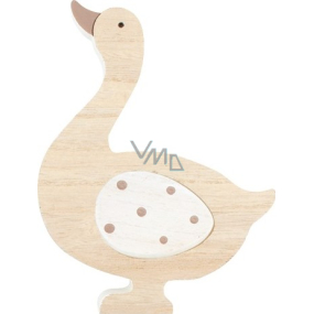 Wooden goose white wing 16 cm