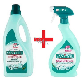 Sanytol Floors disinfectant all-purpose cleaner 1 l + Sanytol disinfectant all-purpose cleaner 500 ml, duopack