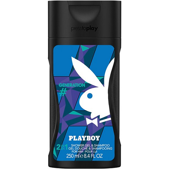 Playboy Generation for Him 2in1 shampoo and shower gel for men 250 ml