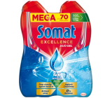 Somat Excellence Duo Gel Hygienic dishwasher gel for hygienic cleanliness and shiny shine 70 doses 2 x 630 ml, duopack