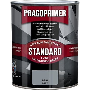 Pragoprimer Standard S2000 basic color for metal, 0110 gray, 600 ml Pragoprimer Standard S2000 basic color for metal, 0110 gray, 600 ml