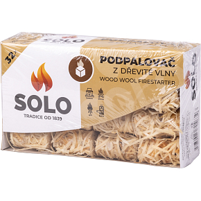 Solo natural wood wool fire starter rolls, 32 fire starters