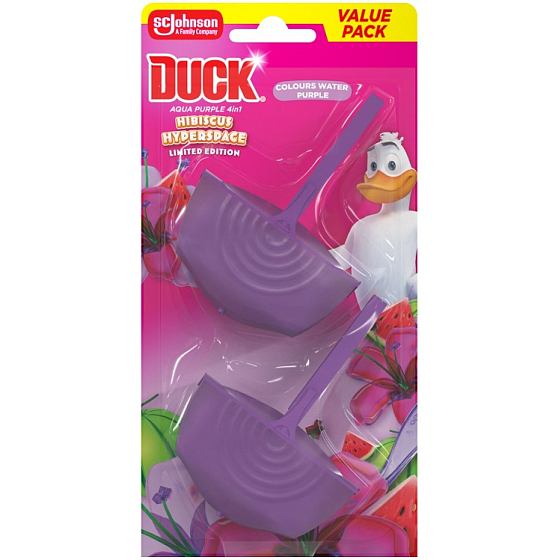Duck Aqua 4v1 Purple Hibiscus Hyperspace WC závěs duopack 2x36 ml