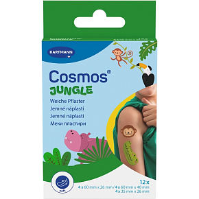 Cosmos Children's Bandage Jungle in Animal Shapes, 12 pcs