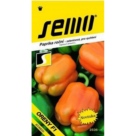 Semo Paprika annual vegetable, for speeding Orena orange 15 seeds