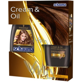 Schauma Cream & Oil hair shampoo 250 ml + balm 200 ml, cosmetic set