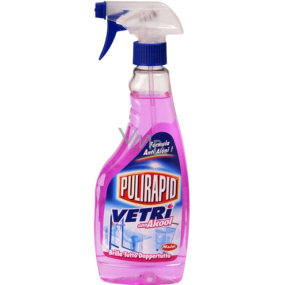 Pulirapid Vetri glass cleaner, crystal and other washable surfaces 500 ml sprayer