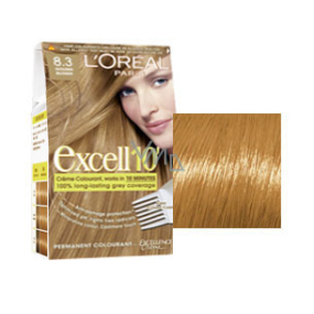 Loreal Excell 10 Hair Color Shade 8.3 Light Golden Blonde