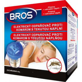 Bros Electric vaporizer + liquid filling against flies and mosquitoes 40 ml