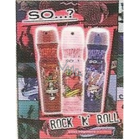 SO…? Rock n Roll deodorant spray for girls 3 x 75 ml, cosmetic set